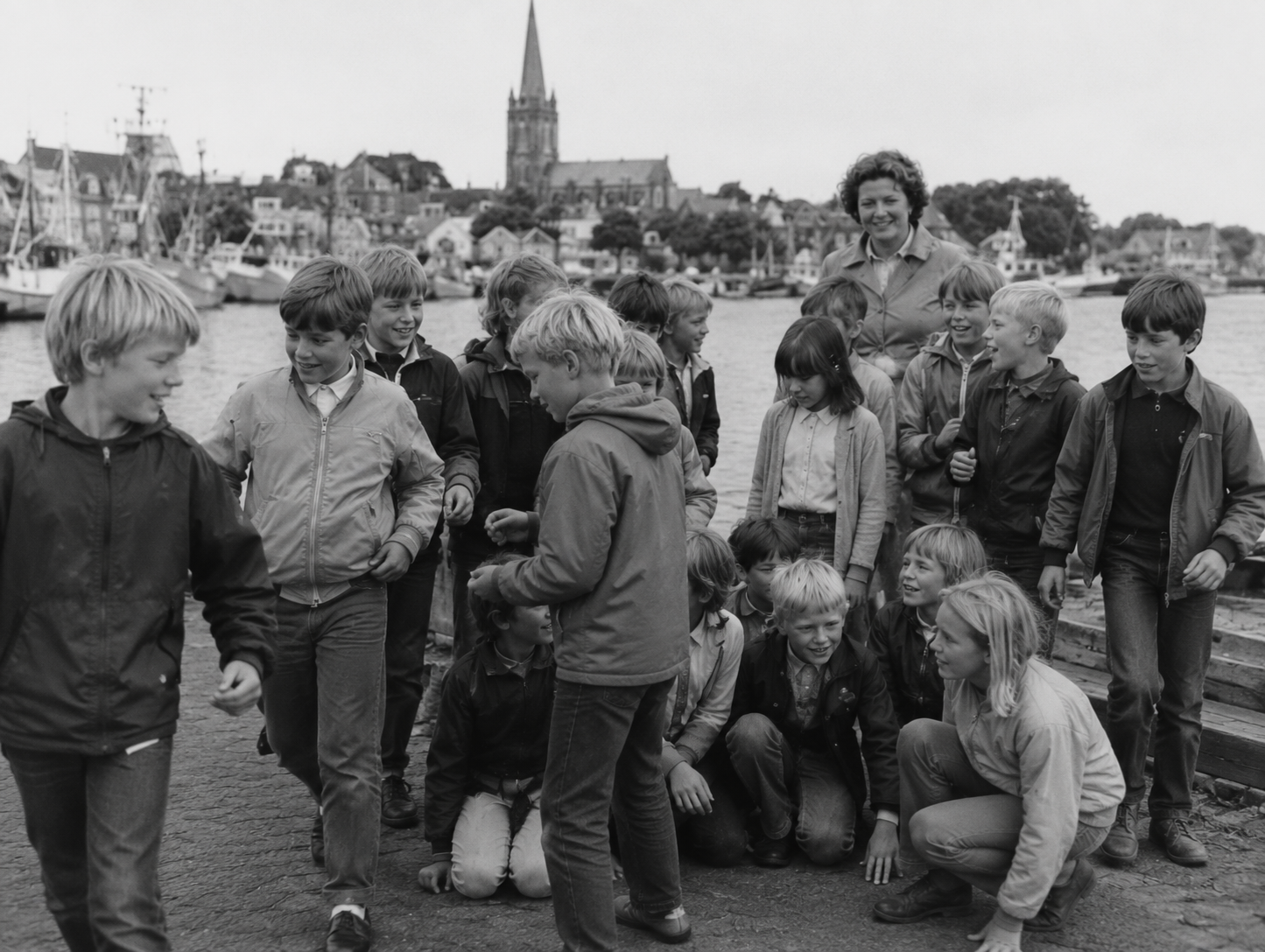 # 15 Die Schulklasse am Hafen