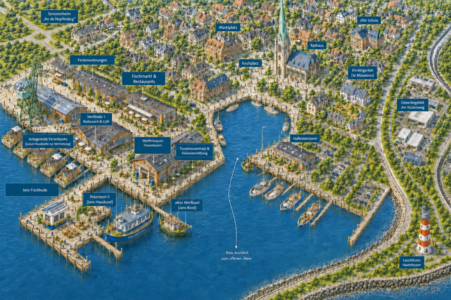 Havenhusen Stadtplan